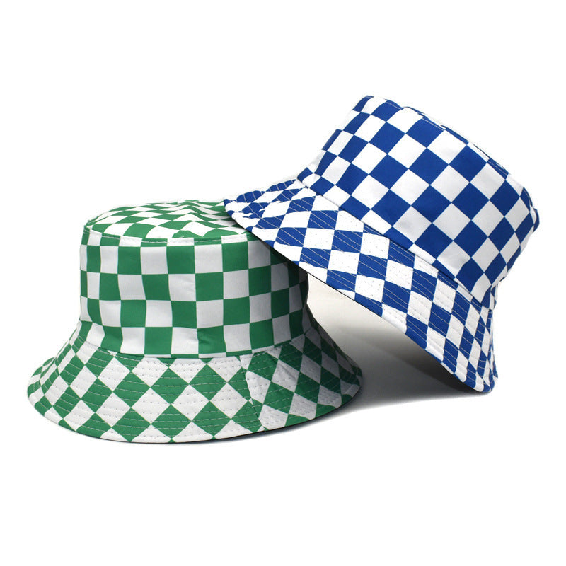 Outdoor Travel Sun Hat Cotton Man Double-sided Wear Bucket Hat