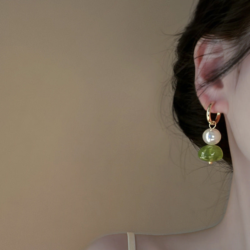 Retro Irregular Geometric Round Earrings