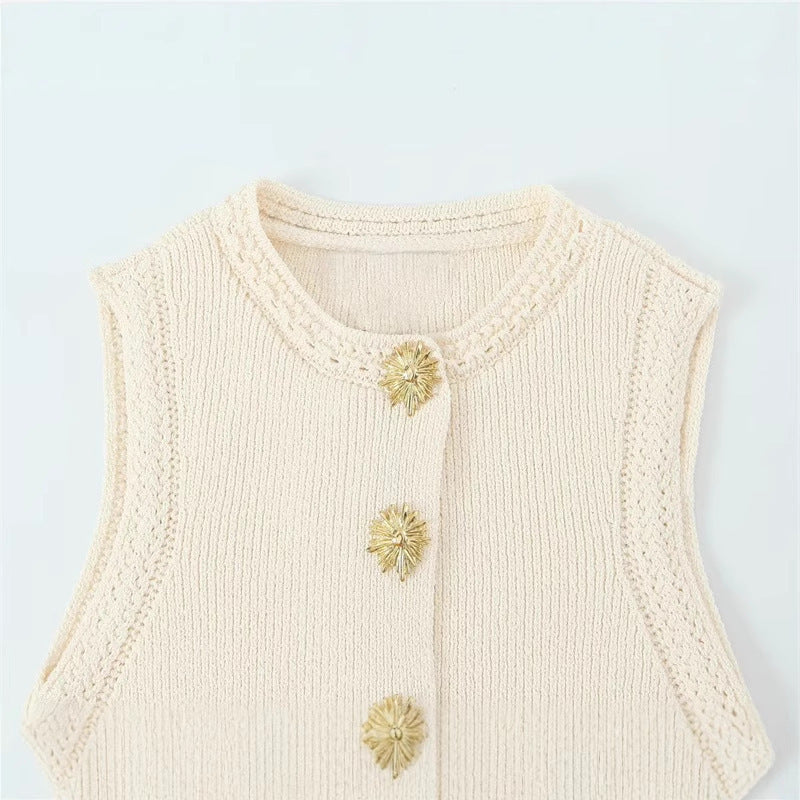 Women's Fashionable Casual Crew-Neck Knit Sweater