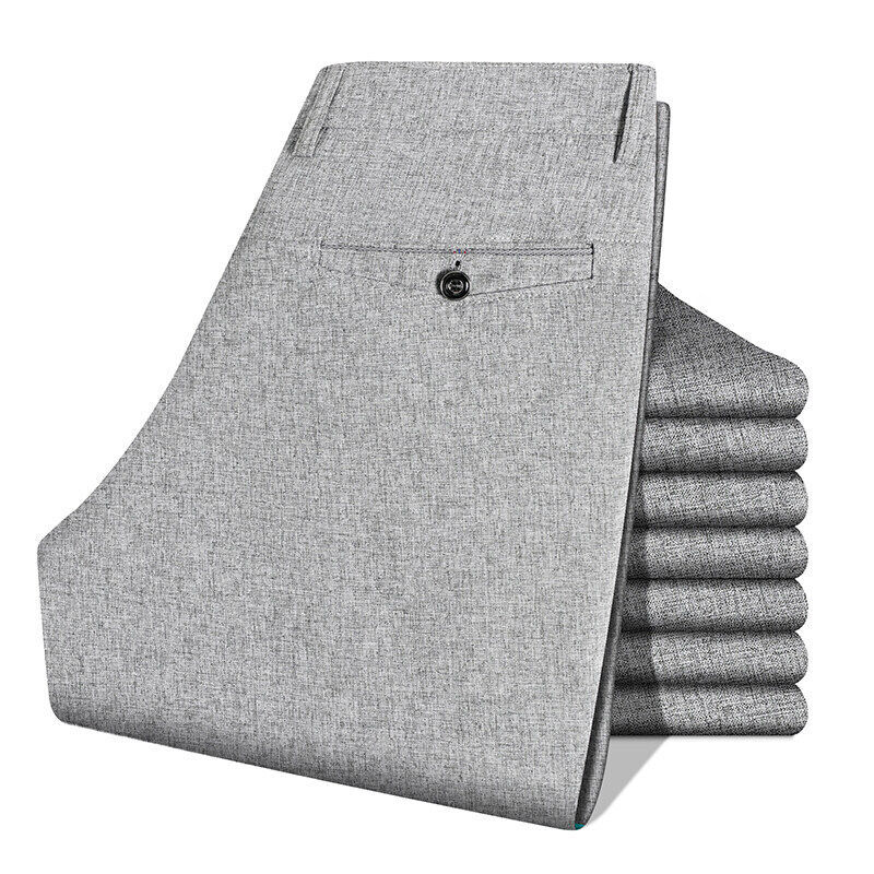 Spring And Autumn Men's Stretch Casual Pants Middle-aged And Elderly