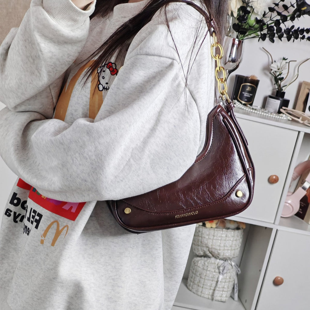 Niche Chain Crescent Underarm Bag Women's High-grade One-shoulder