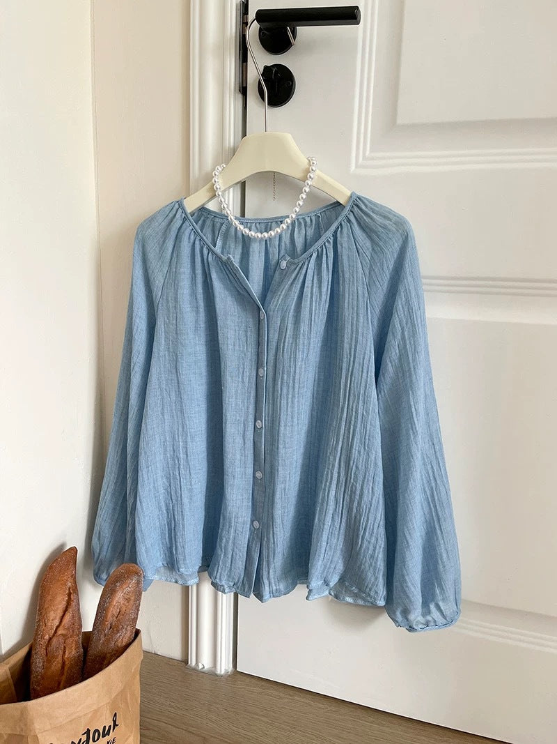 Summer Cotton-Linen Sun-Protective Shirt For Women