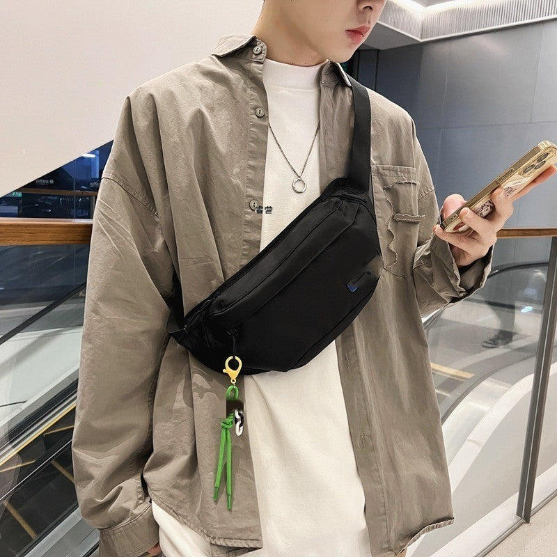 Men's Chest Bag Pattern Solid Color