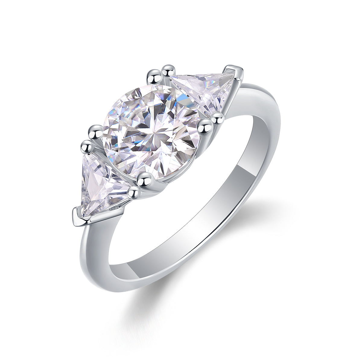 1Ocean Diamond - A Fashionable And Luxurious Jewelry Piece Set With 2-carat Moissanite S925 Sterling Silver And Platinum-plated Diamond Prohibit TikTok sales