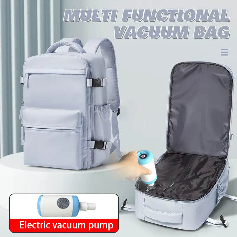 Female Minimalist Vacuum Compression Large Capacity Backpack