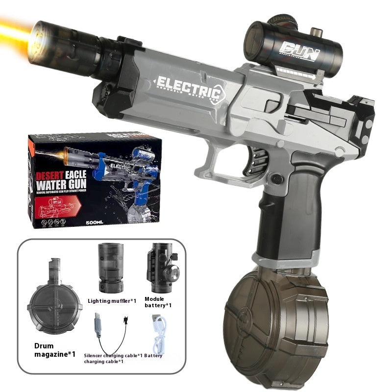 New Ice Mouse Ice Explosion Electric Water Gun Children's High-speed Continuous Hair Linkage Reloading Large Capacity Water Pistols Toy