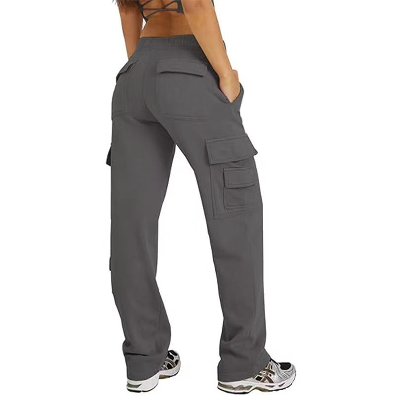 Multi-pocket Y2g Overalls Casual Loose Sports Fitness Wide-leg Pants