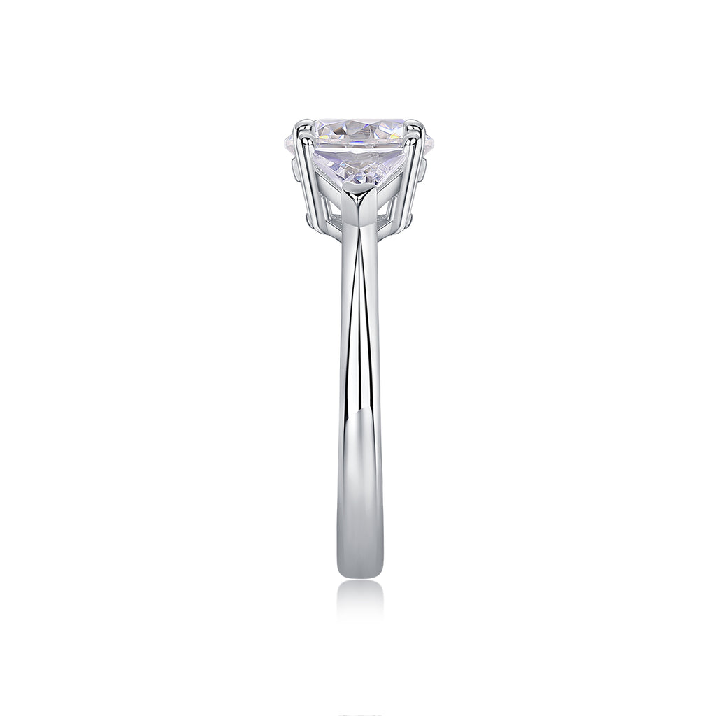 1Ocean Diamond - A Fashionable And Luxurious Jewelry Piece Set With 2-carat Moissanite S925 Sterling Silver And Platinum-plated Diamond Prohibit TikTok sales