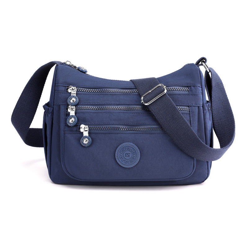 Nylon Crossbody Cloth Bag Large Capacity Multi-compartment