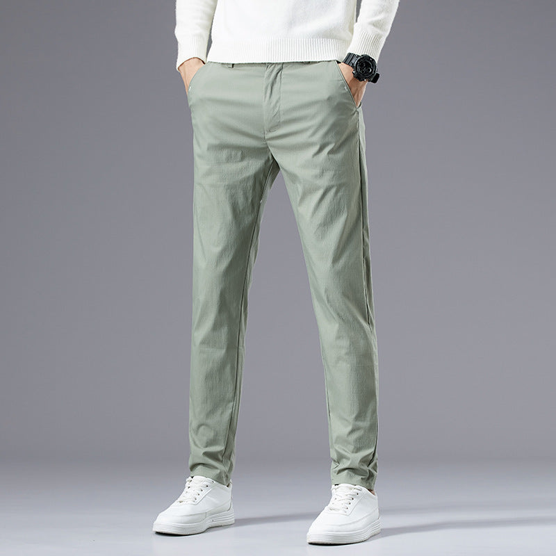 Men's Ice Silk Loose Straight-leg Casual Pants