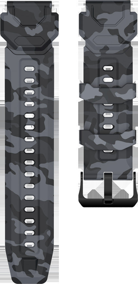 Silicone Flat Direct Mouth Smart Watch Strap