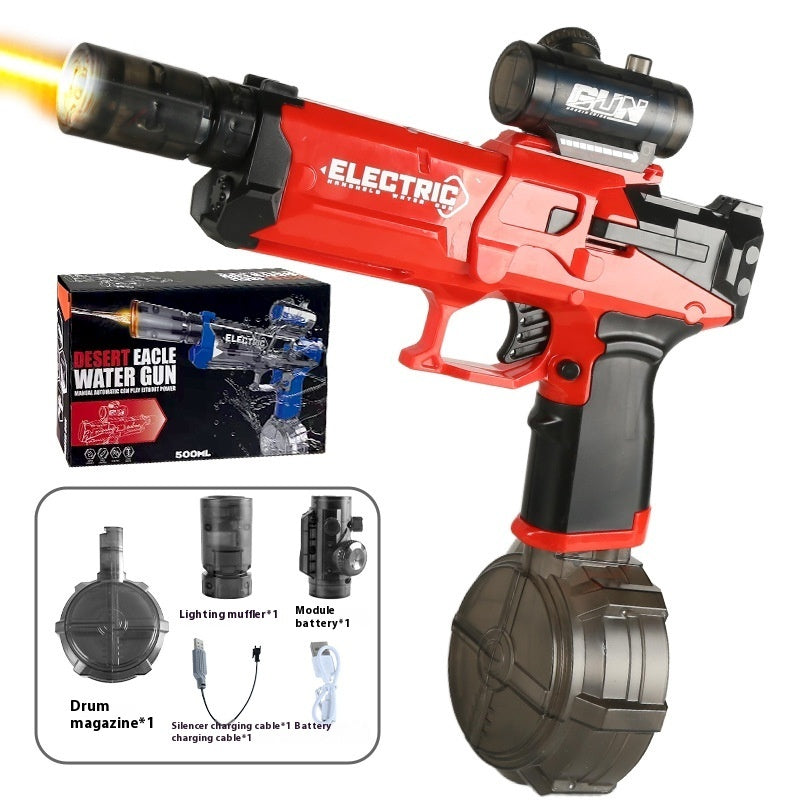 New Ice Mouse Ice Explosion Electric Water Gun Children's High-speed Continuous Hair Linkage Reloading Large Capacity Water Pistols Toy