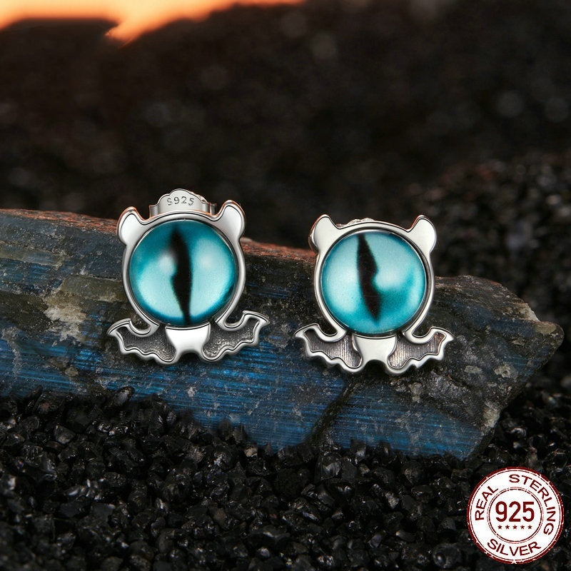 European And American Personalized Niche S925 Sterling Silver Mysterious Ear Studs Earrings