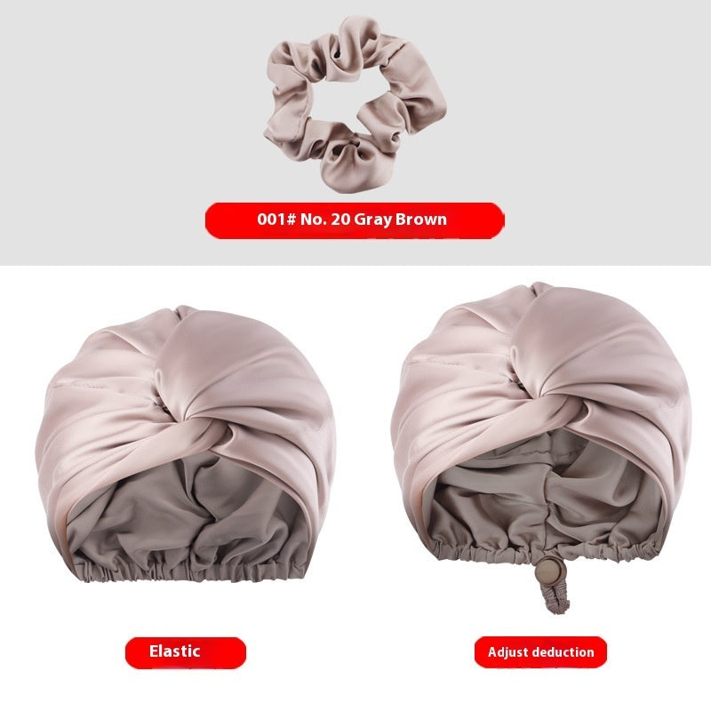 Women's Two-tier Adjustable Silk Makeup Cap