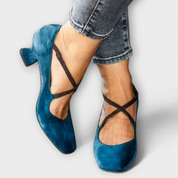 Women's Fashion Suede Low-cut High Heels