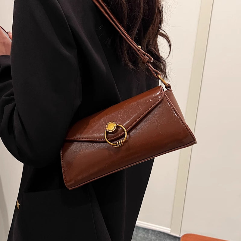 Fashion Advanced Texture Baguette Bag