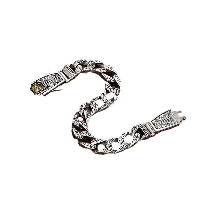 Retro Flying Car Style Domineering Lion Bracelet For Men