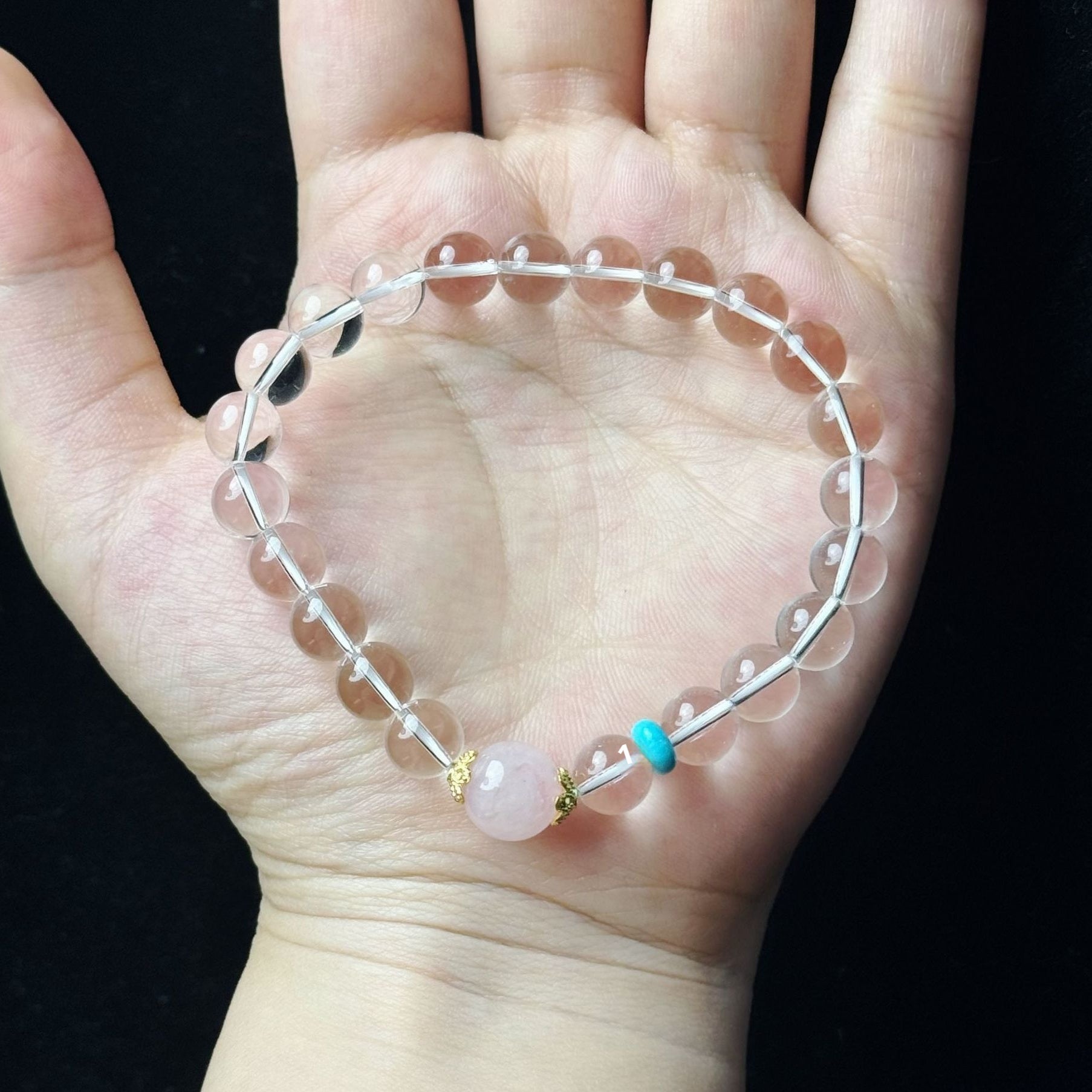 Sunstone Double Circle High Goods Aquamarine Slip Multi-Circle Bracelet