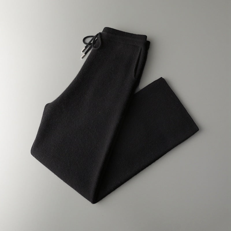 Men's New Cashmere Pants Square Meters Thickening Wide Leg Pants