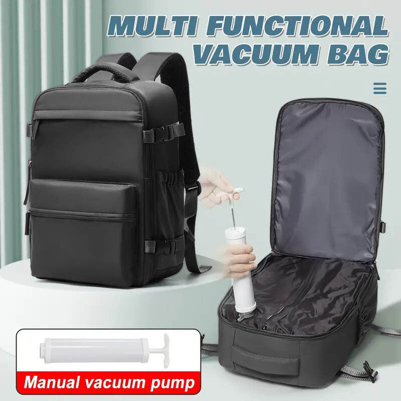 Female Minimalist Vacuum Compression Large Capacity Backpack