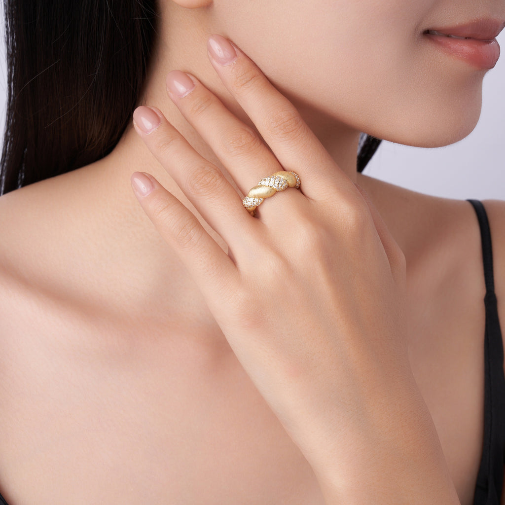 1Tengman - A Fashionable Jewelry Accessory Set With Moissanite S925 Sterling Silver And Gold-plated Diamond Prohibit TikTok sales
