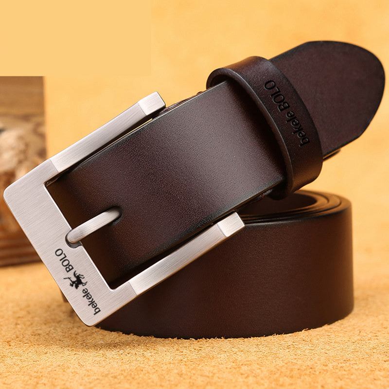 Simple And Versatile Men's Pin Buckle Belt