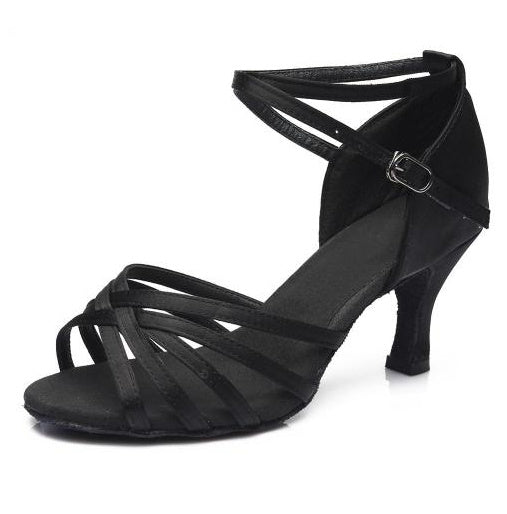Indoor Satin Latin Dance Shoes