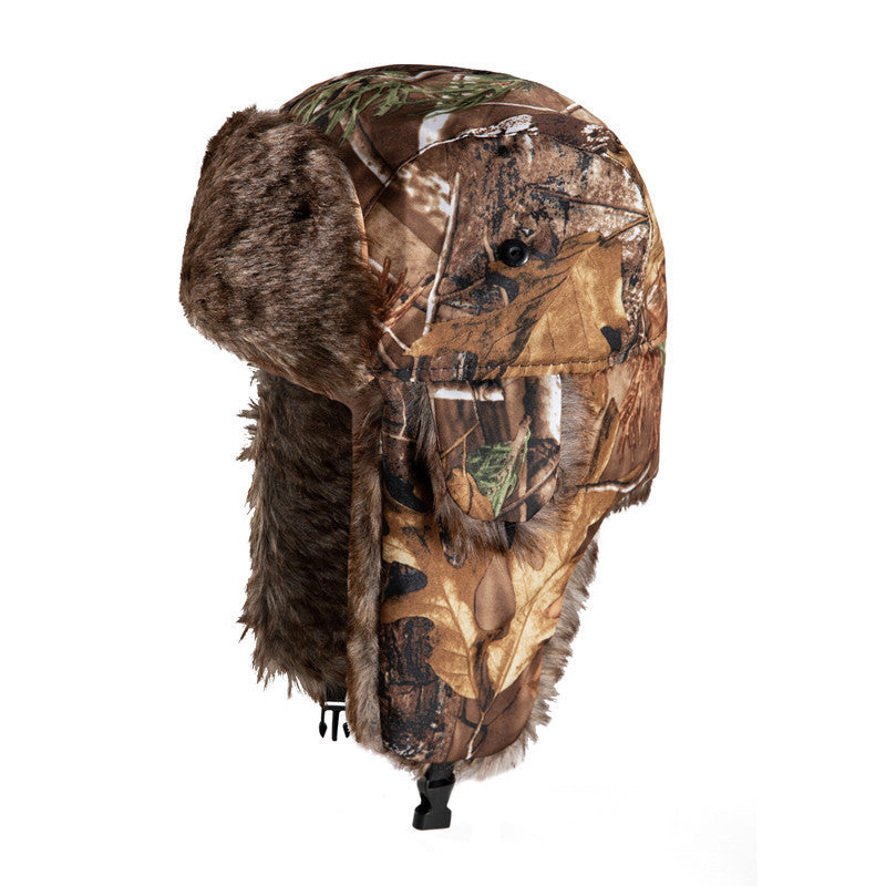 Camouflage Ushanka Earmuffs Ski Cap Outdoor Hat