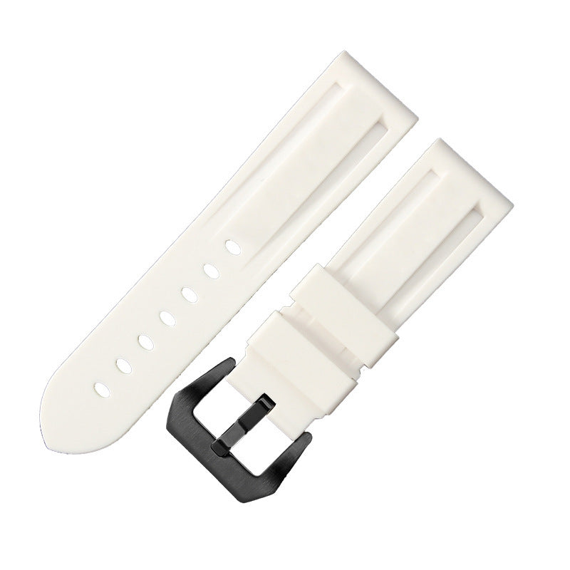 Waterproof Rubber Pin Buckle Silicone Watch Strap