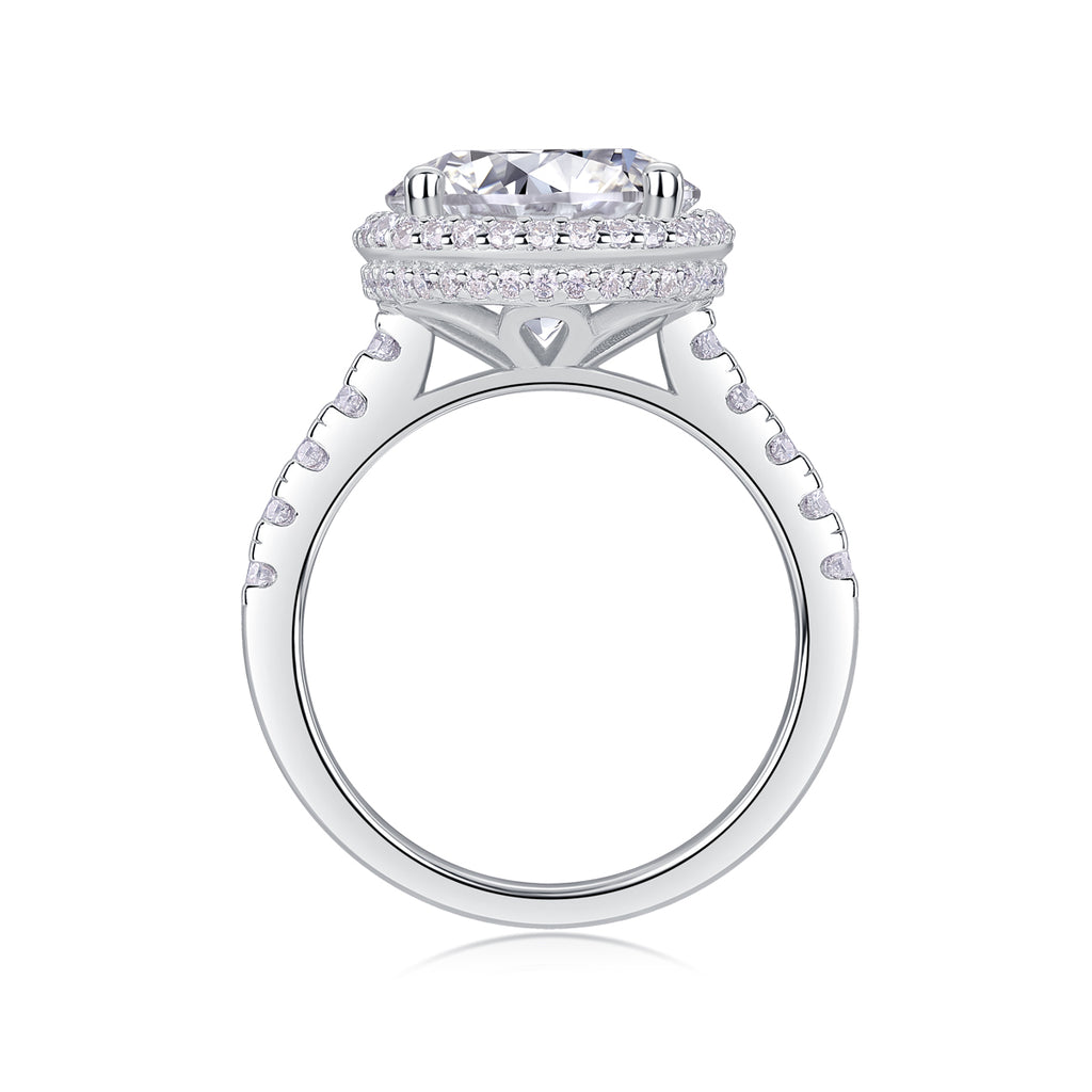 1Starry Sky - A Fashionable And Luxurious Jewelry Piece Set With 5-carat Moissan Diamond S925 Sterling Silver And Platinum-plated Diamond Prohibit TikTok sales