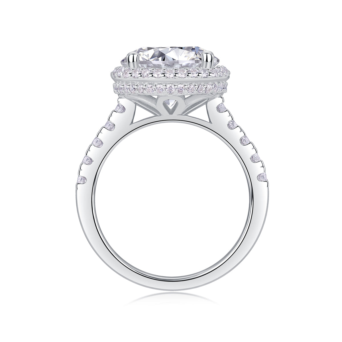1Starry Sky - A Fashionable And Luxurious Jewelry Piece Set With 5-carat Moissan Diamond S925 Sterling Silver And Platinum-plated Diamond Prohibit TikTok sales