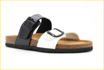 Maibulun Flat Cork Slippers Color Matching Ins Style Summer Beach Outdoor Home Sandals Couple Plus Size