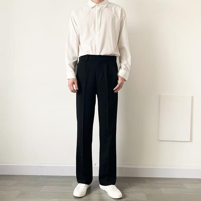 Trendy Ins Draping Design Wide-leg Pants
