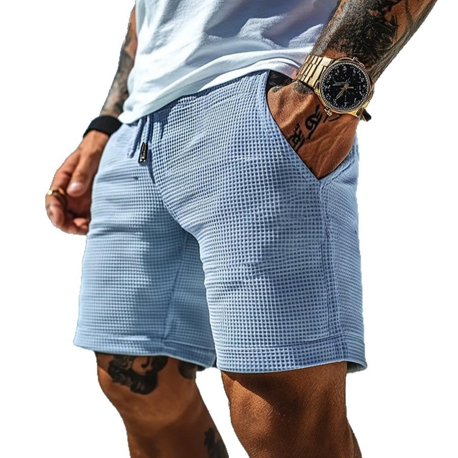 Summer Men's Retro Waffle Knitted Surfing Stretch