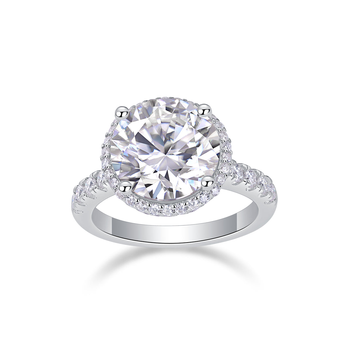 1Starry Sky - A Fashionable And Luxurious Jewelry Piece Set With 5-carat Moissan Diamond S925 Sterling Silver And Platinum-plated Diamond Prohibit TikTok sales