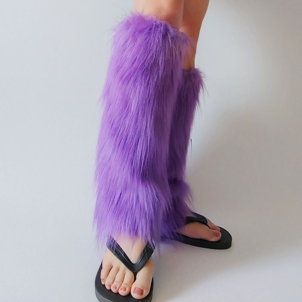 Fur Plush Thickened Warm Leg Niche Wear