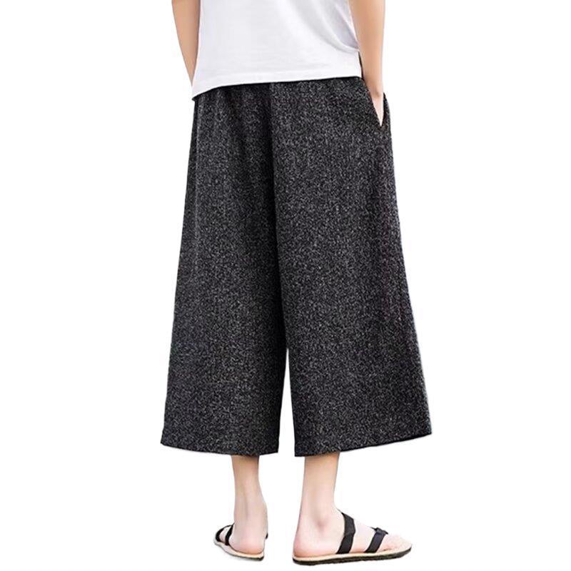 Men's Summer Trendy Versatile Casual Cropped Pants