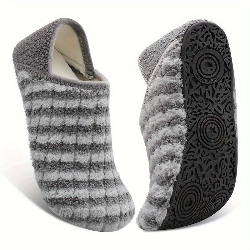 Women's Plush Flat Shoes Winter Warm Slip On Shoes