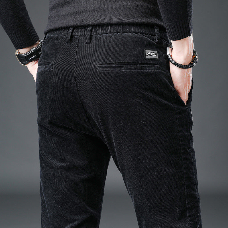 Autumn And Winter High-end Business Men's Corduroy Casual Pants