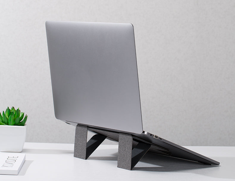 Lifting desktop folding notebook support