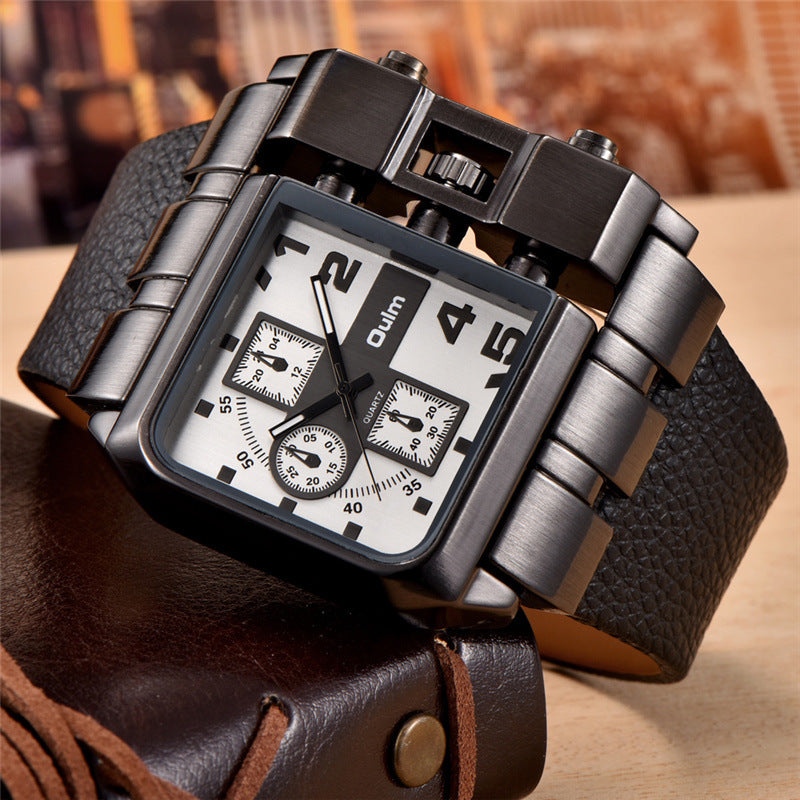 Casual single movement quartz watch