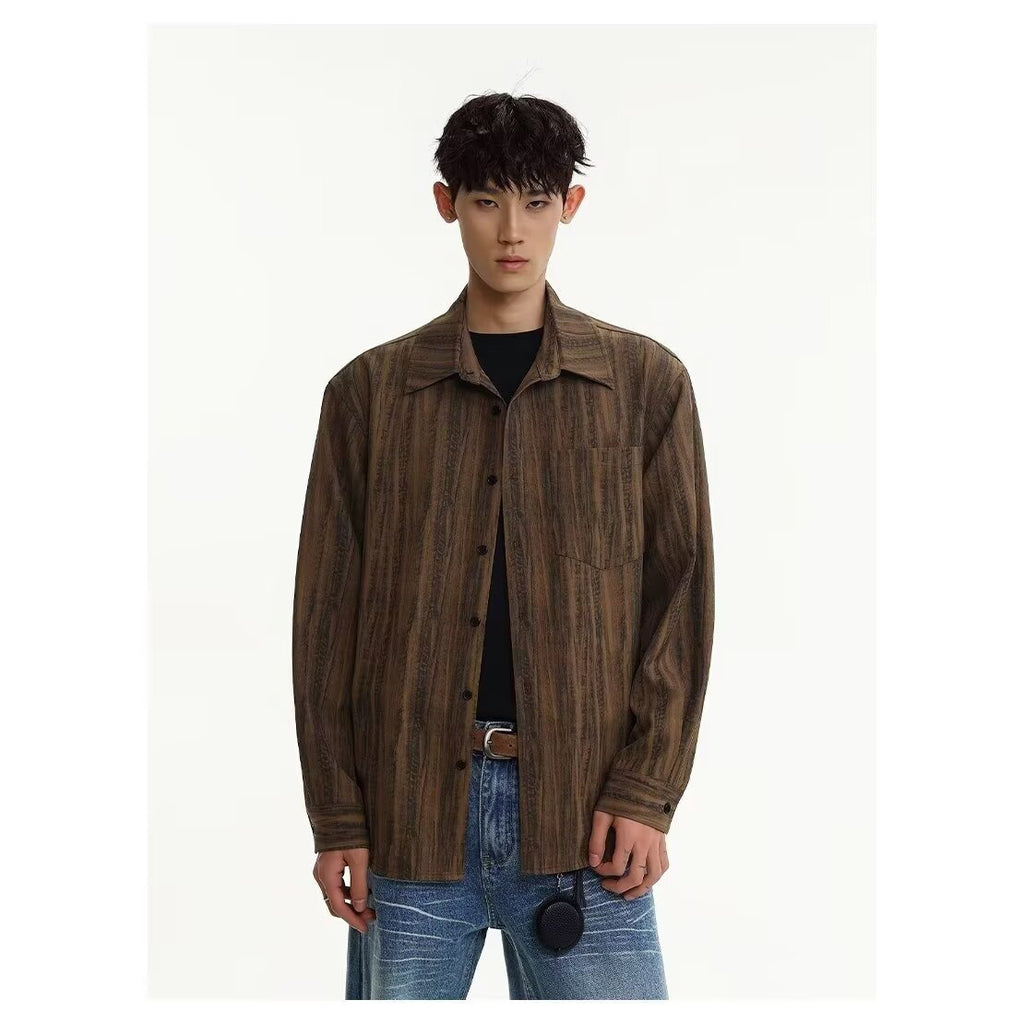 Retro Workwear Men's Long Sleeve High Sense Loose Casual Jacket