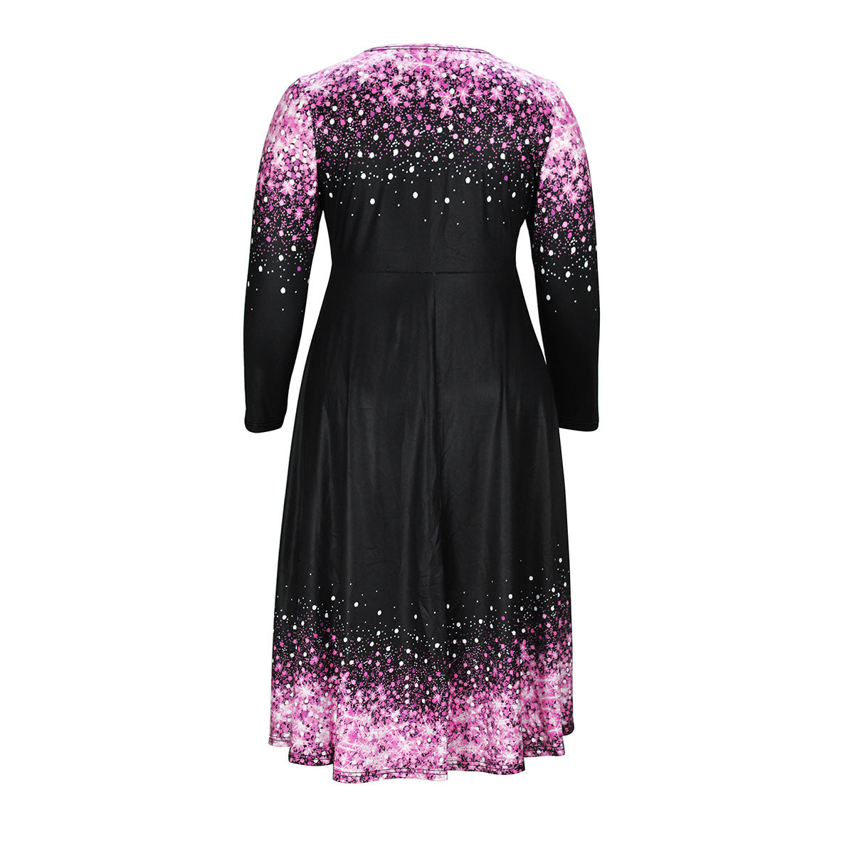 Women's Christmas Elements Floral Print Swing Dress