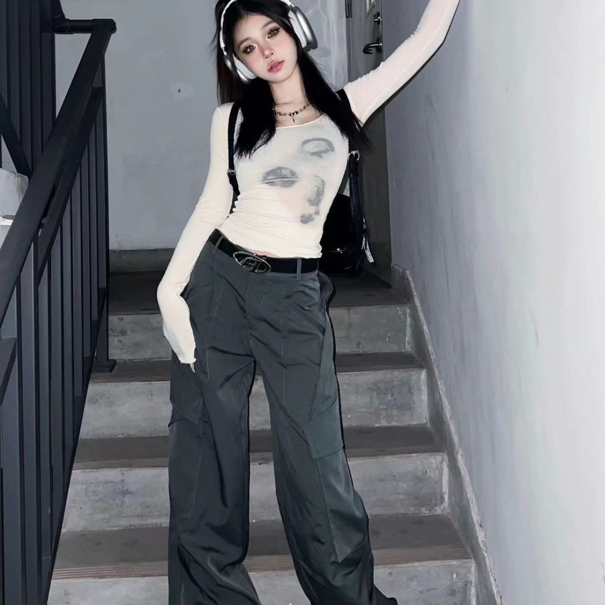 Niche Slim-fit Bottoming Shirt Top