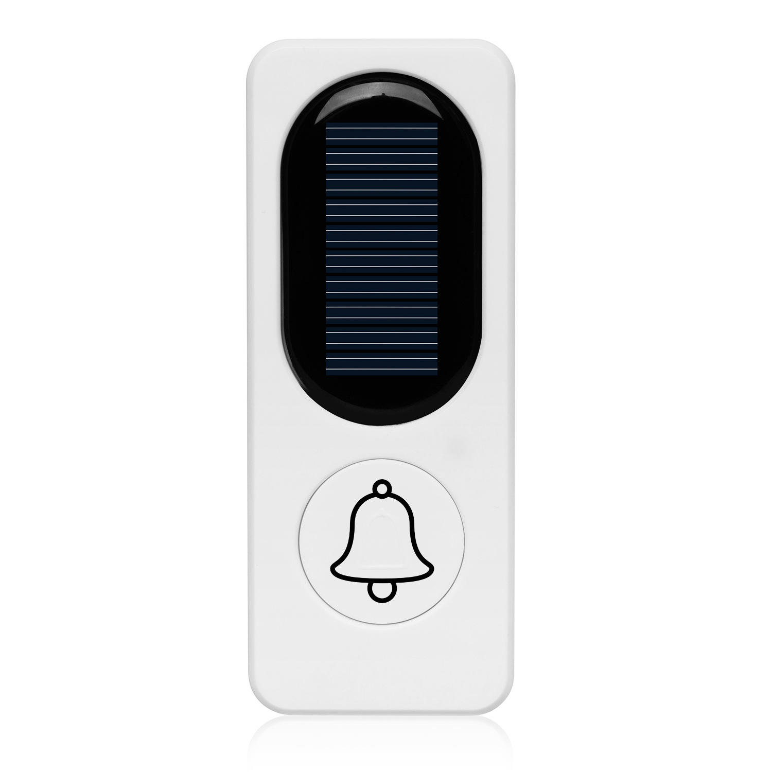 Solar-powered wireless doorbell