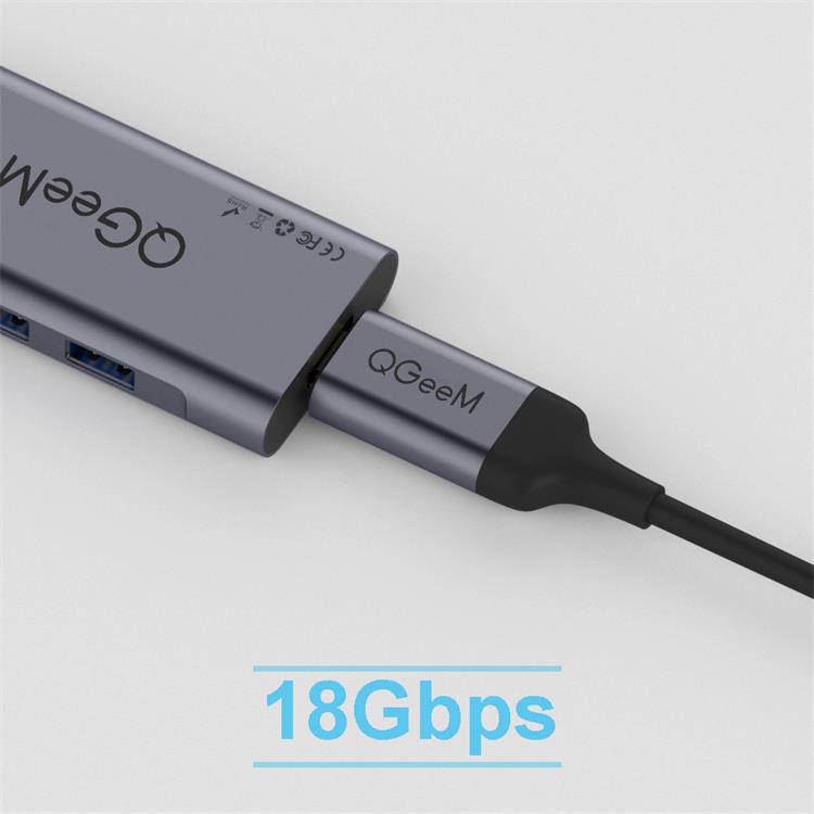 QGeeM 7-in-1 Type C hub