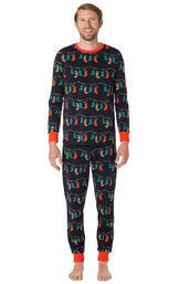 European And American Printed Family Of Four Christmas Parent-child Clothes