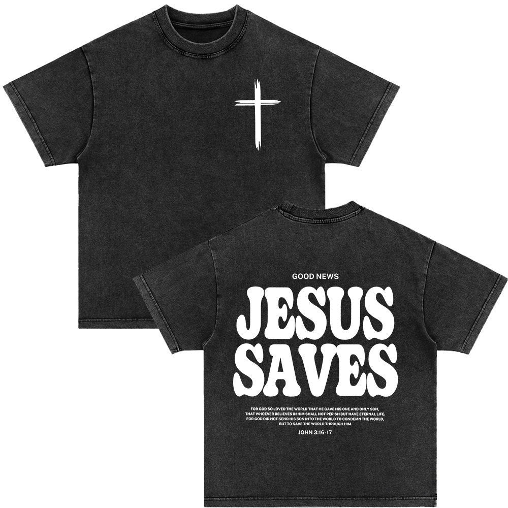 An Sngth Bible Verse Retro Washed T-shirt