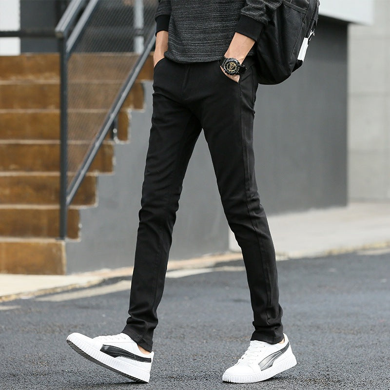 Fashionable Pure Cotton Casual Simple Straight Pants