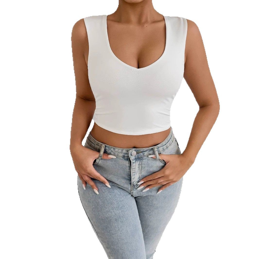 Women's Fashion Solid Color Versatile Top